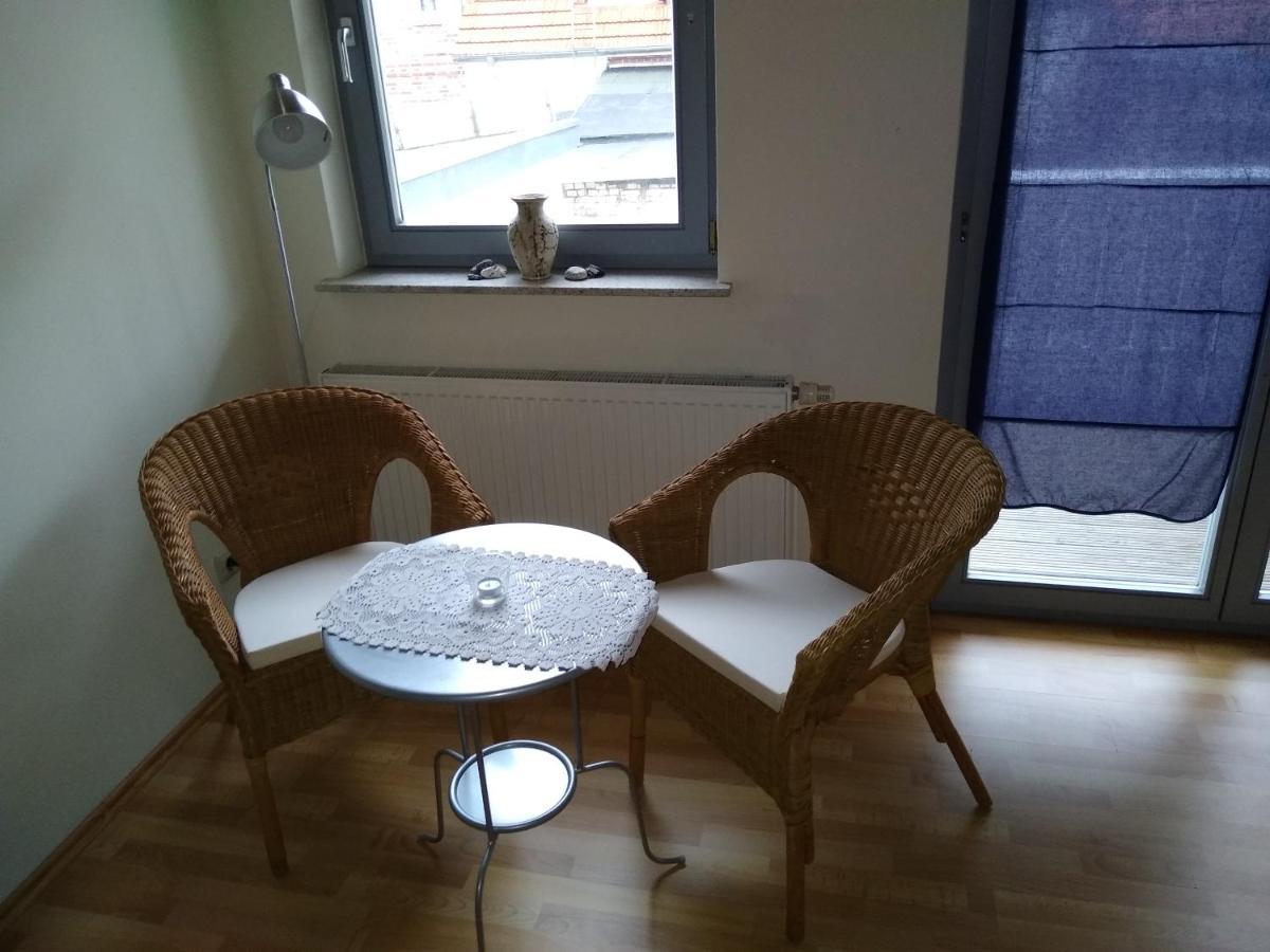 Maisonettewohnung Auf 2 Etagen Mit Zwei Balkonen Barth Kültér fotó